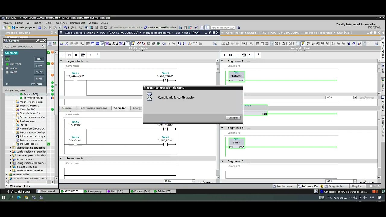PLC SIEMENS: SET y RESET - YouTube