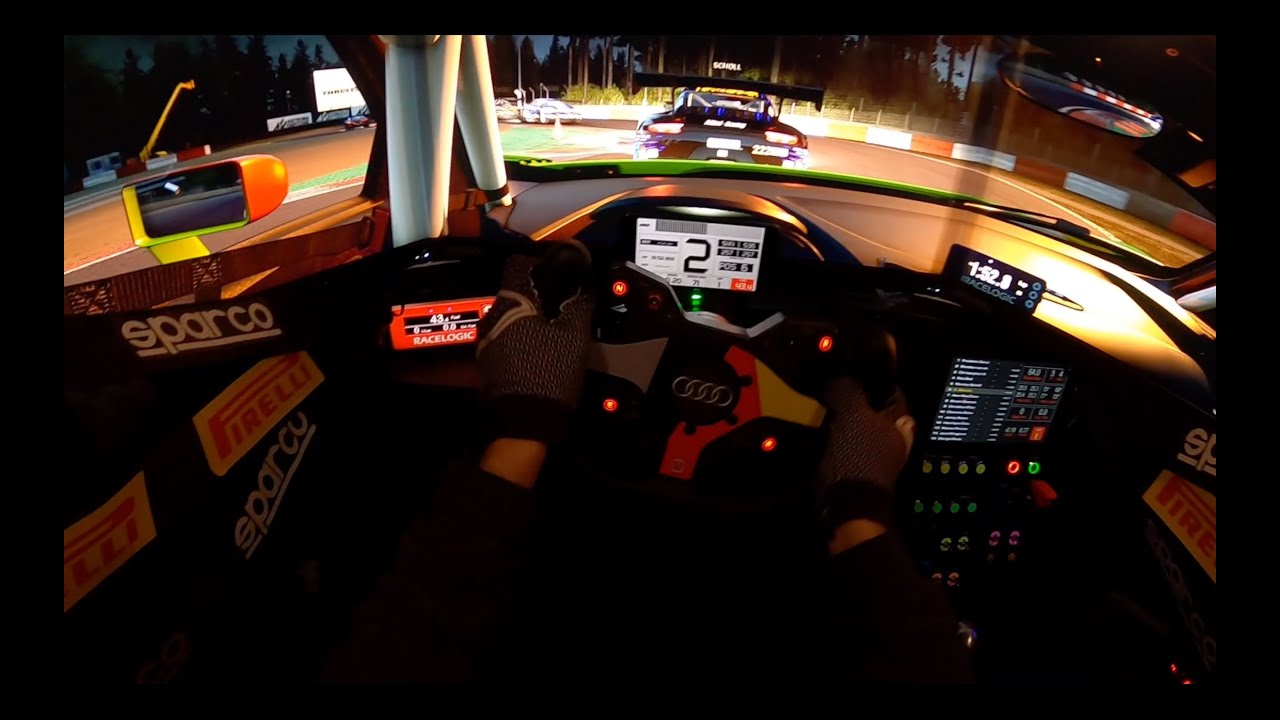 Immersive DIY Sim Rig - Sunrise race at Zolder - YouTube