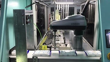 Omron İ4L Scara | Full Automatic Wet wipe lid Robot