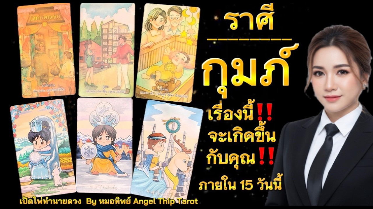 ราศีกุมภ์​ ภายใน​15​ วันนี้​ เรื่อง​นี้จะเกิดขึ้นกับคุณ🍀😊✨