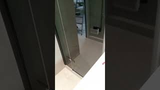 ДВЕРЬ В ДУШЕВУЮ НИШУ TREND DOOR GK- 862AP ,ФУРНИТУРА ЧЕРНЫЙ МАТОВЫЙ, СТЕКЛО БРОНЗА.