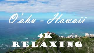 Stunning Relaxation 4K Drone Tour of Oahu, Hawaii's Scenic Beaches and Landscapes 2023!