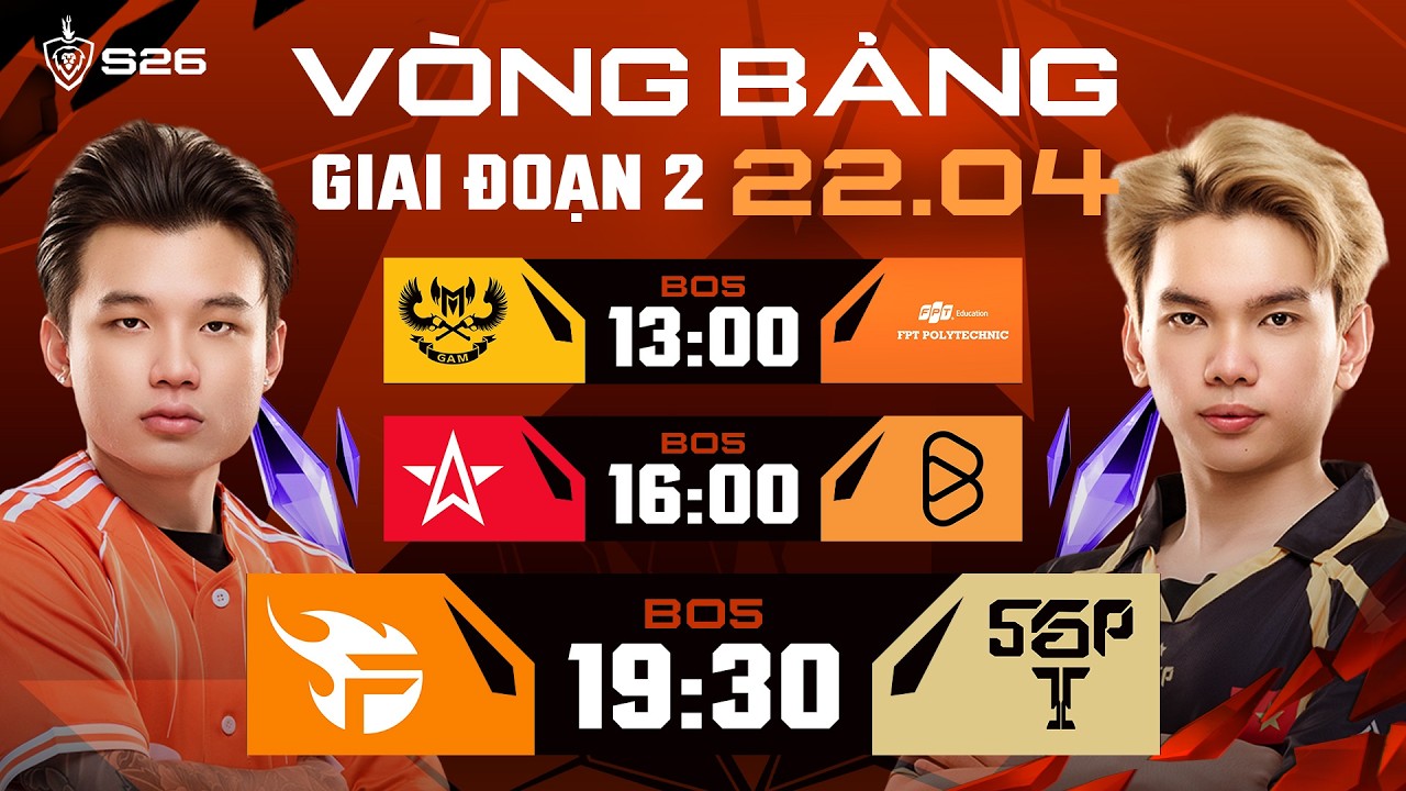 FPT x FLASH vs SAIGON PHANTOM | GIAI ĐOẠN 2 | ĐTDV MÙA XUÂN 2026