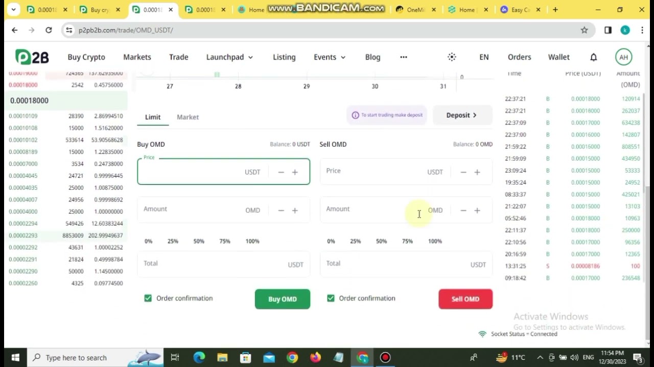 How to Buy OMD on P2B Exchange in Urdu || Step by Step Guide ; Buy and Sell on P2B Exchange ||