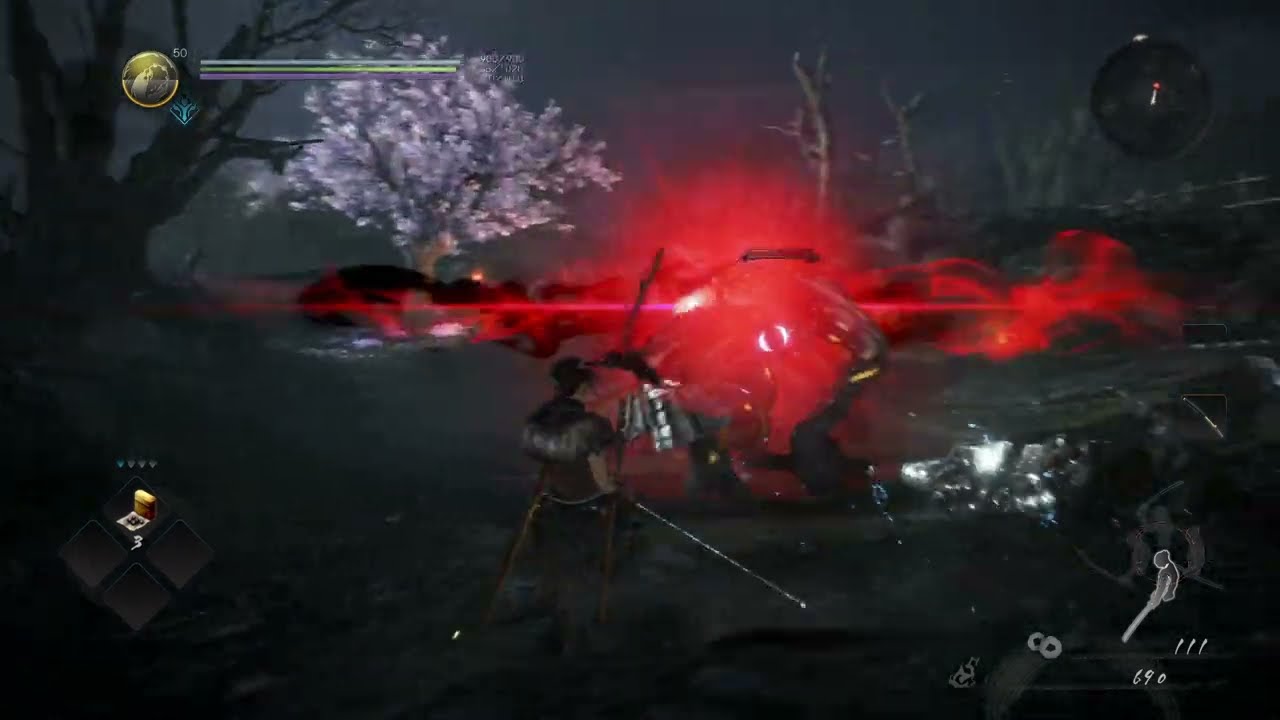 【仁王2】利用流轉簡單攻略一周目牛頭鬼(說明在CC字幕)