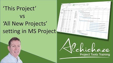 This Project vs All New Projects in Microsoft Project