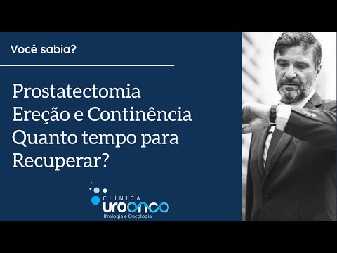 Tempo de recuperação: ereção e urina