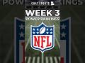 NFL Week 3 Power Rankings By Chat Sports! Who's Too High? Too Low? #nfl #nflnews #shorts