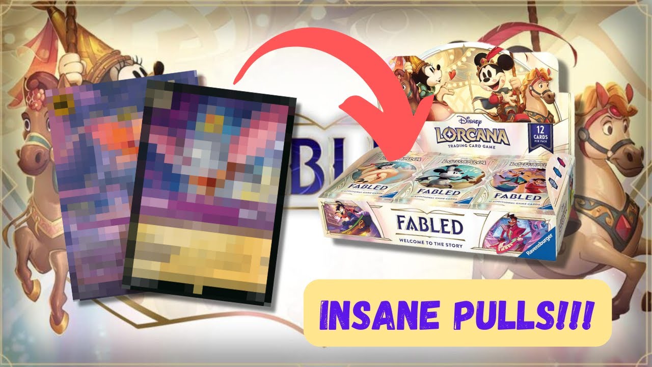 CRAZY PULLS! Lorcana FABLED BOOSTER BOX Opening!