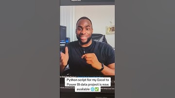 The Python script I created to add 4 columns to the dataset for the Excel to Power BI project I crea