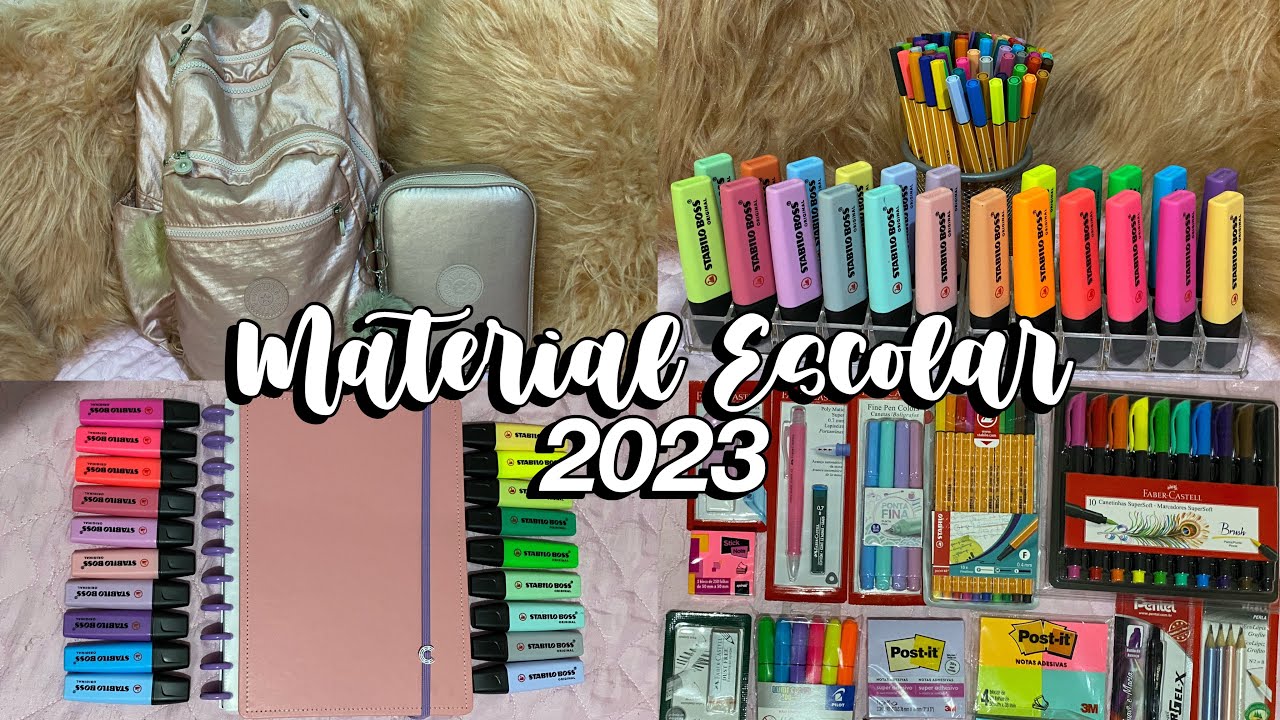 MATERIAL ESCOLAR aesthetic 2023 / como ter um material incrível!📚💗 