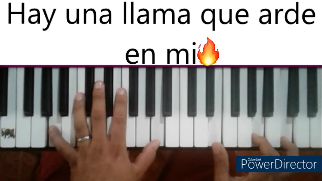 Como tocar el Canto Hay una llama en Piano para Principiantes 2021🚀