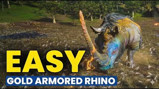 Black Myth Wukong Gold Armored Rhino Boss Fight In Chapter 6
