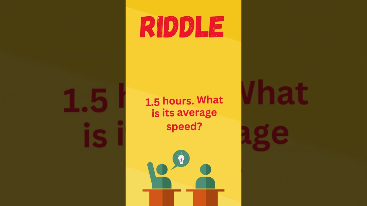 Only 1% Solve This Speed Riddle! What’s the Average Speed? 🧠