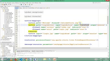 2  Login Application using Struts