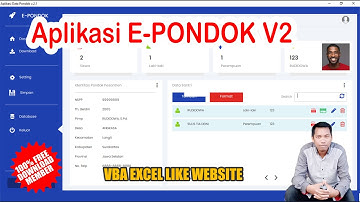Aplikasi E-Pondok V2 berbasis VBA Excel