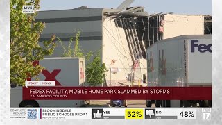 9A  FedEx Facility Tornado Damage LIVE
