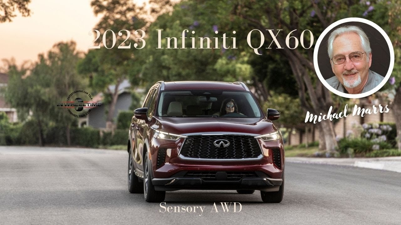In the New Car Showroom, it is the 2023 Infiniti QX60 Sensory AWD!