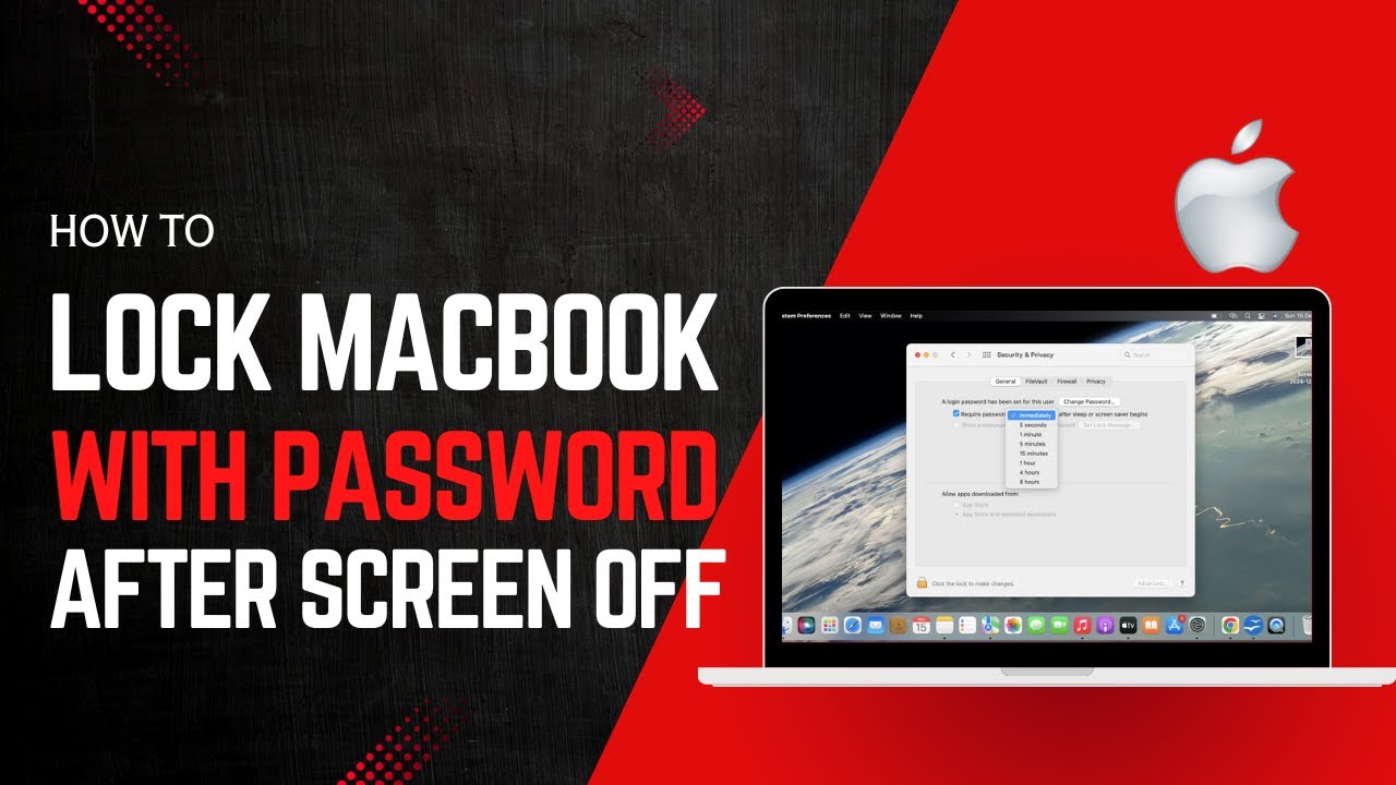 How to Lock Macbook Immediately After Screen Off - YouTube