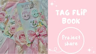 Shabby Tag Flip Book | How to use a tag flip book