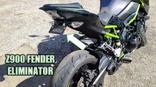 z900 fender eliminator installation