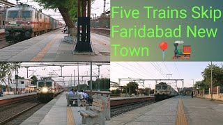 All the train skip Faridabad New Town । With New Delhi to Mathura Main Line 🔄 