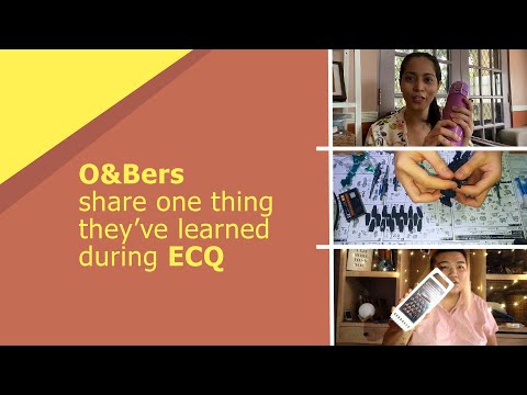 What I've learned during ECQ - Orange & Bronze