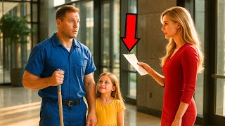 Single Dad Works as a Janitor – Little Girl Writes Letter to CEO, But a Billionaire Finds It First