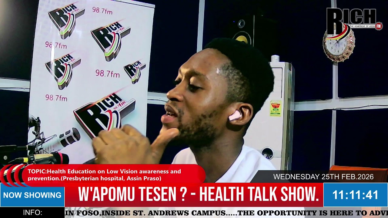 W'APOMU TESEN? HEALTH TALK SHOW  25/02/2026(((((LIVE)))))ON 98.7.