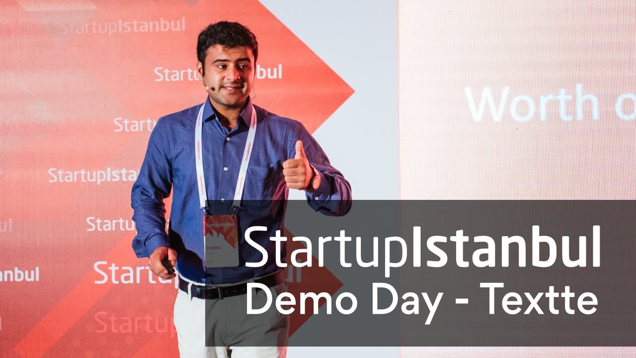 Textte - Startup Istanbul Top 100 Demo Day 2019