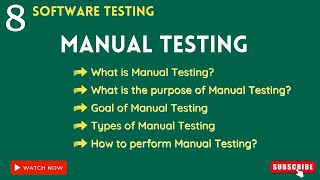 QA manual testing tutorial for beginners | what is manual testing