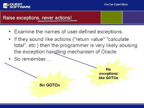 Common Mistakes in Oracle PL/SQL Programming - You did WHAT?