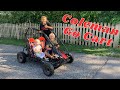 Coleman KT196 Two Seat Go Cart - Driving and Review!!