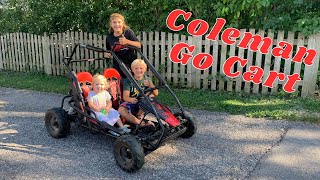 Coleman KT196 Two Seat Go Cart - Driving and Review!!