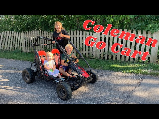 Coleman KT196 Two Seat Go Cart - Driving and Review!! - YouTube