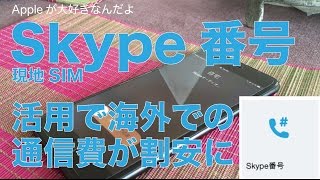 SIMフリーiPhone／Skype番号と海外現地SIMの活用で日本の番号で着信可能＆通信費用が安く