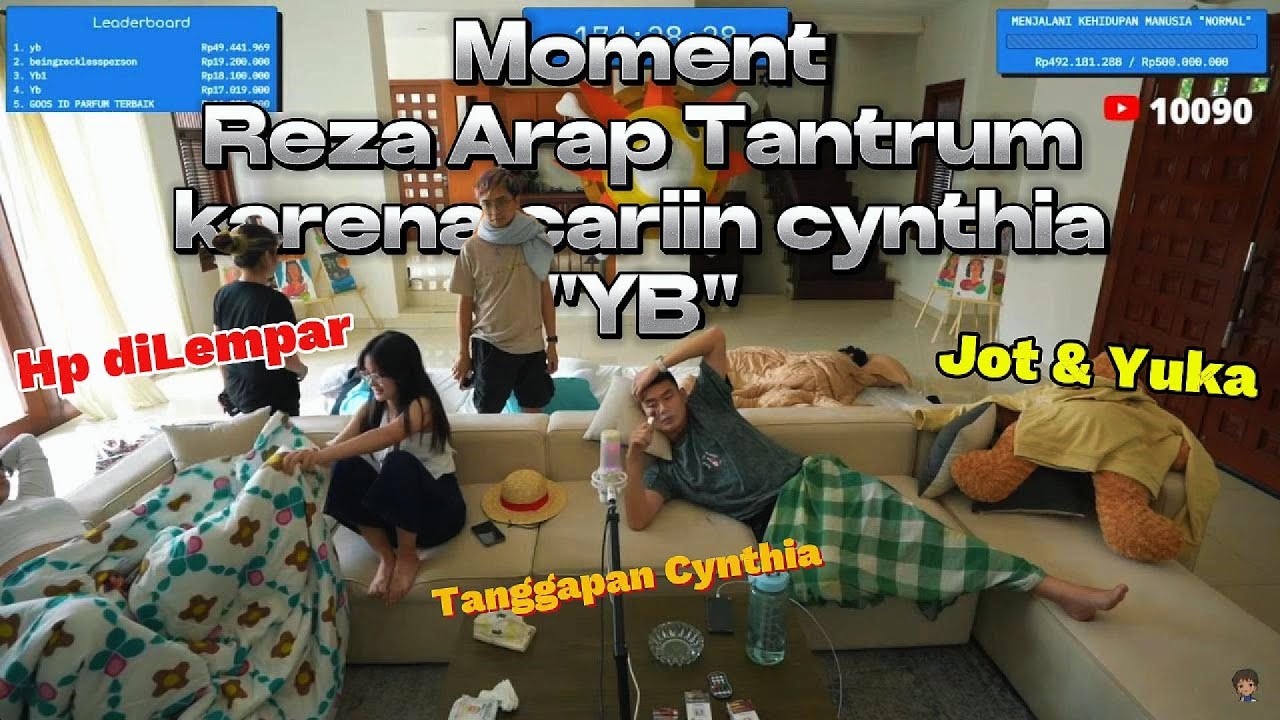 YB - Moment Reza Arap Tantrum cariin Ce cynthia sampe lempar hp 2x ⁉️ #yb #rezaarap