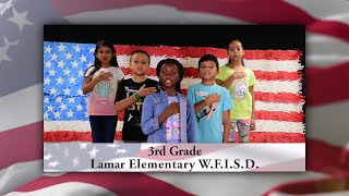 Daily Pledge – Lamar Elementary – WFISD – 3rd Grade Group 1