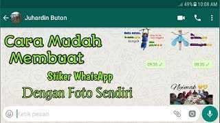 Trik Membuat Stiker WhatsApp Dengan Foto Sendiri|Cara Membuat Stiker Di WhatsApp Dengan Foto Sendiri