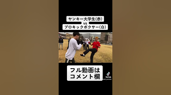 ヤンキー大学生とプロキックボクサーが路上でガチスパーリング