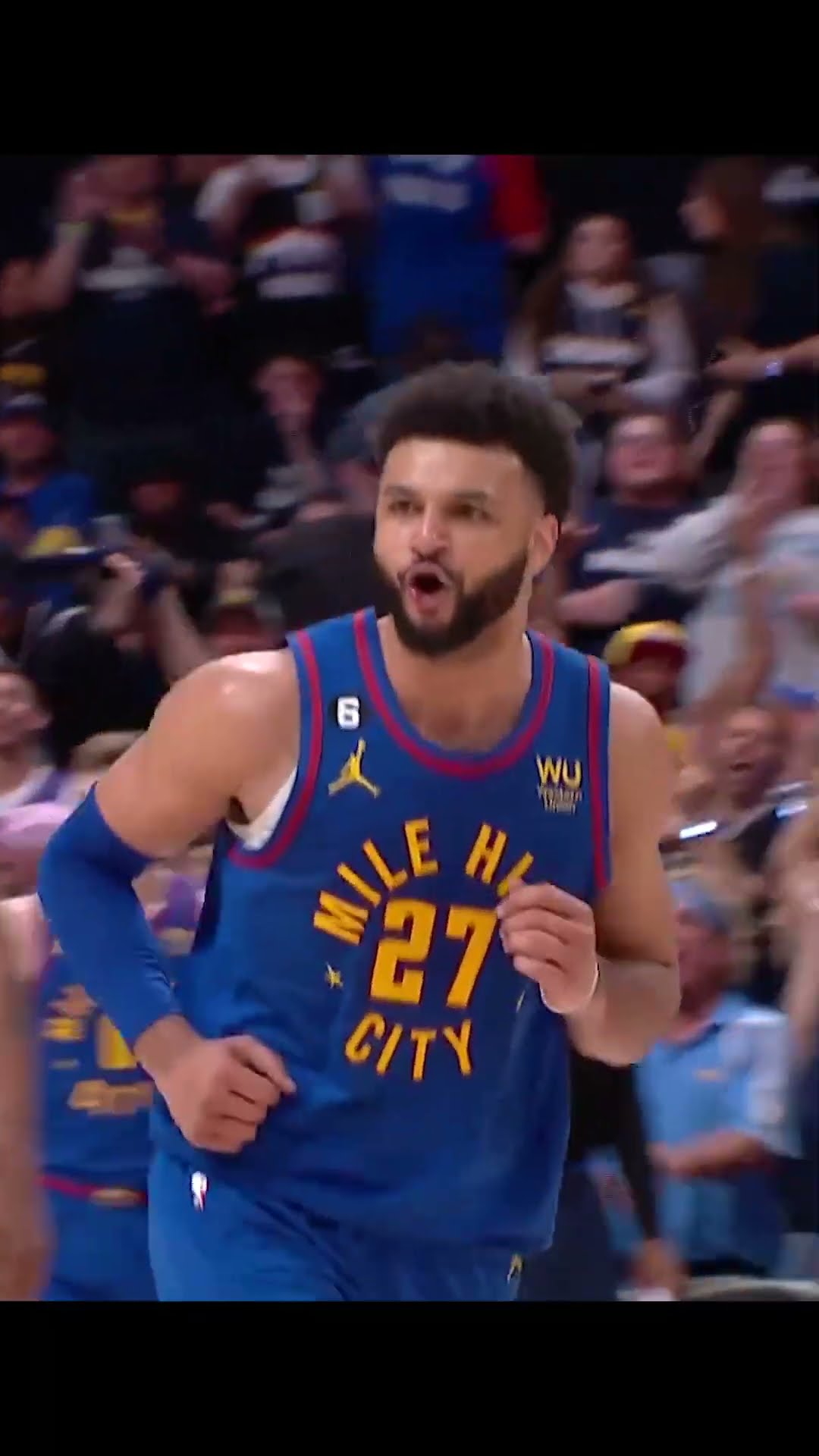 Courtside View Of Jamal Murray Having His Best Life During Game 1 vs Suns ?? #shorts #nba