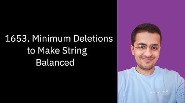 Solve LeetCode - 1653. Minimum Deletions to Make String Balanced - Java & C++ Solutions | July