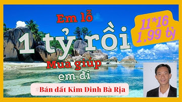 Bán đất Kim dinh, Bà rịa Vũng tàu. Diện tích 11*16. Khu bàn cờ. Quy hoạch mở đường lớn. 1.99 Tỷ