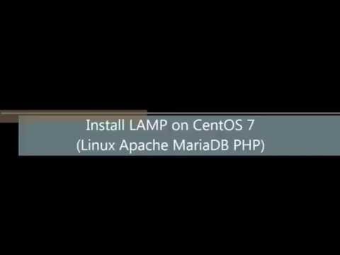 How To Install Apache PHP MariaDB (Lamp) On Centos 7 Minimal HD