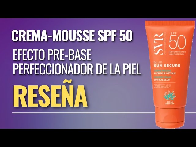 Tinted Sunscreen Mousse - SVR Sun Secure Blur Tinted Mousse Cream Beige Rose  SPF50+