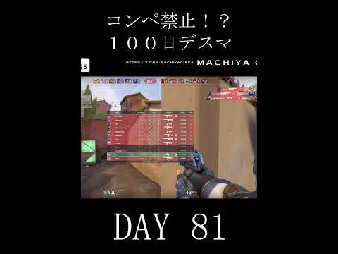100日デスマ　DAY 81 #valorant #ヴァロラント #vtuber #ゲーム実況 #切り抜き