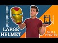 Can You 3D Print a HELMET on a SMALL 3D Printer? | TUTORIAL |