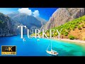 FLYING OVER TURKEY (4K Video UHD) - Relaxing Music With Stunning Beautiful Nature For Stress Relief