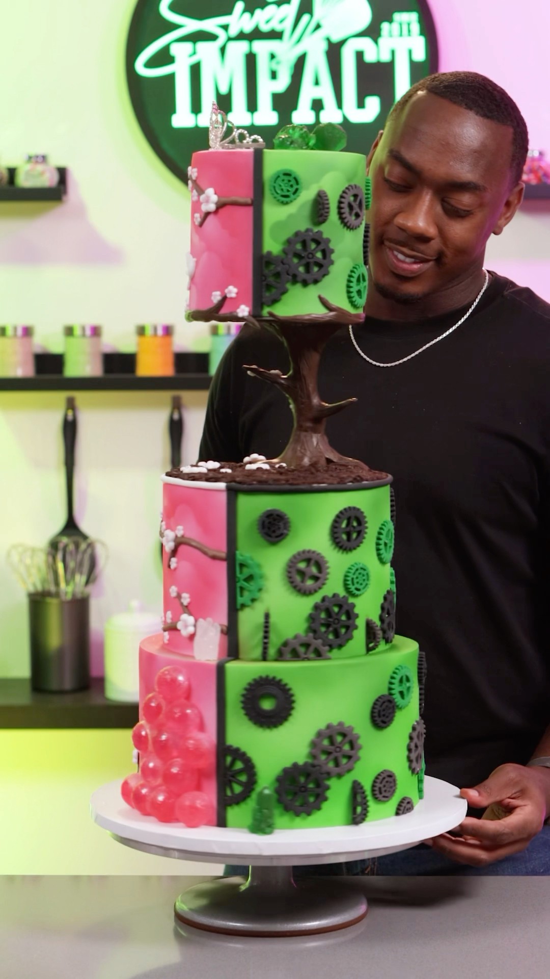This Wicked cake is defying gravity #shorts