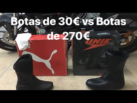 interfaz Proscrito Opuesto Comparación botas moto de 30€ vs botas de 270€ puma brutale vs unik b1 -  YouTube